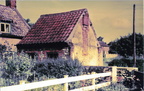 Chapel Yard, The Street, June 1981, part of house by roadside following partial demolition.